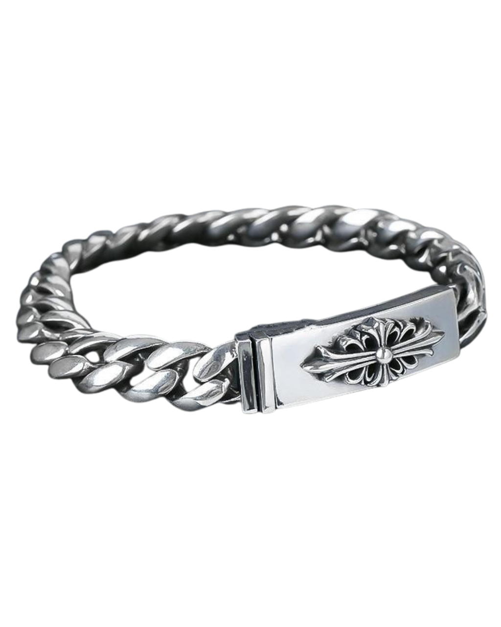 Pulsera Cubana Chrome Hearts